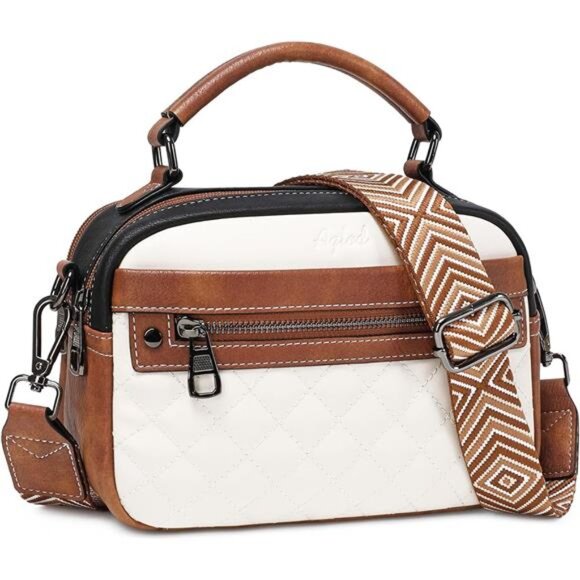 Crossbody Bags Vegan Leather with Wide Strap 01 - Picture 1 of 7